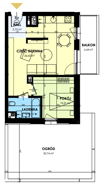 Plan of the flat.