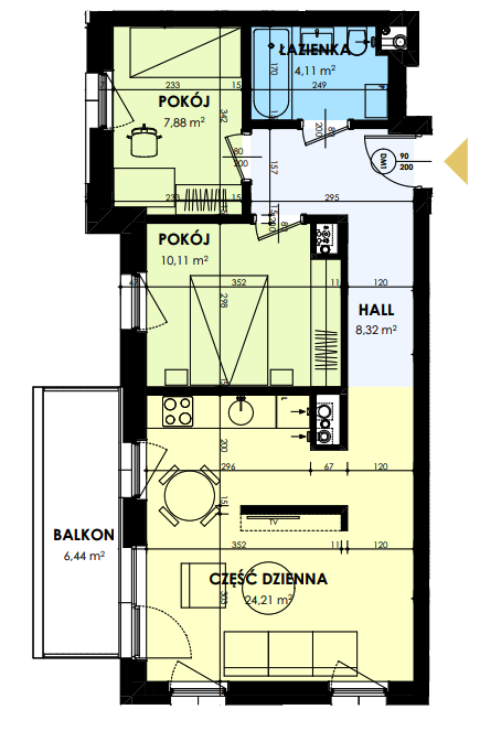 Plan of the flat.