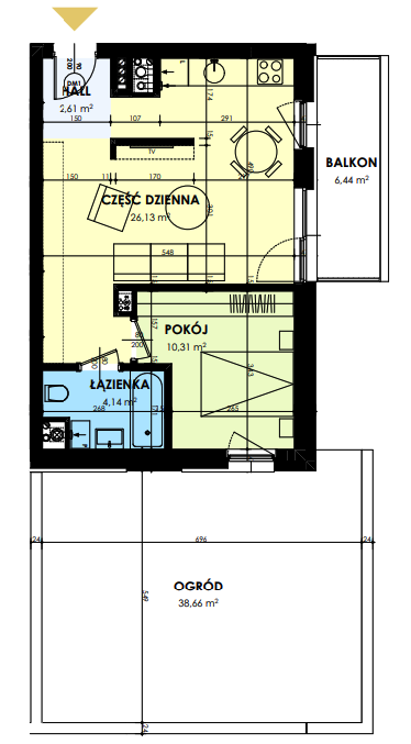 Plan of the flat.