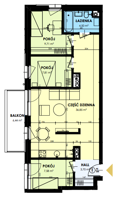 Plan of the flat.
