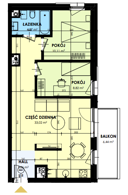 Plan of the flat.